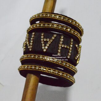 Kbangle208 Handmade Name Bangle Set