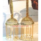 Golden Bridal Kaleera With Pearls