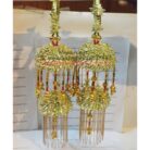 kaleera09 Gold Gota Bridal Kaleera With Pearl Embellishment
