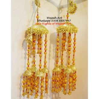 kaleera19 Classic Gold Gota Bridal Kaleeray For Mehndi/Sangeet