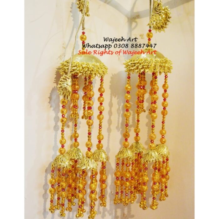 kaleera19 Classic Gold Gota Bridal Kaleeray For Mehndi/Sangeet