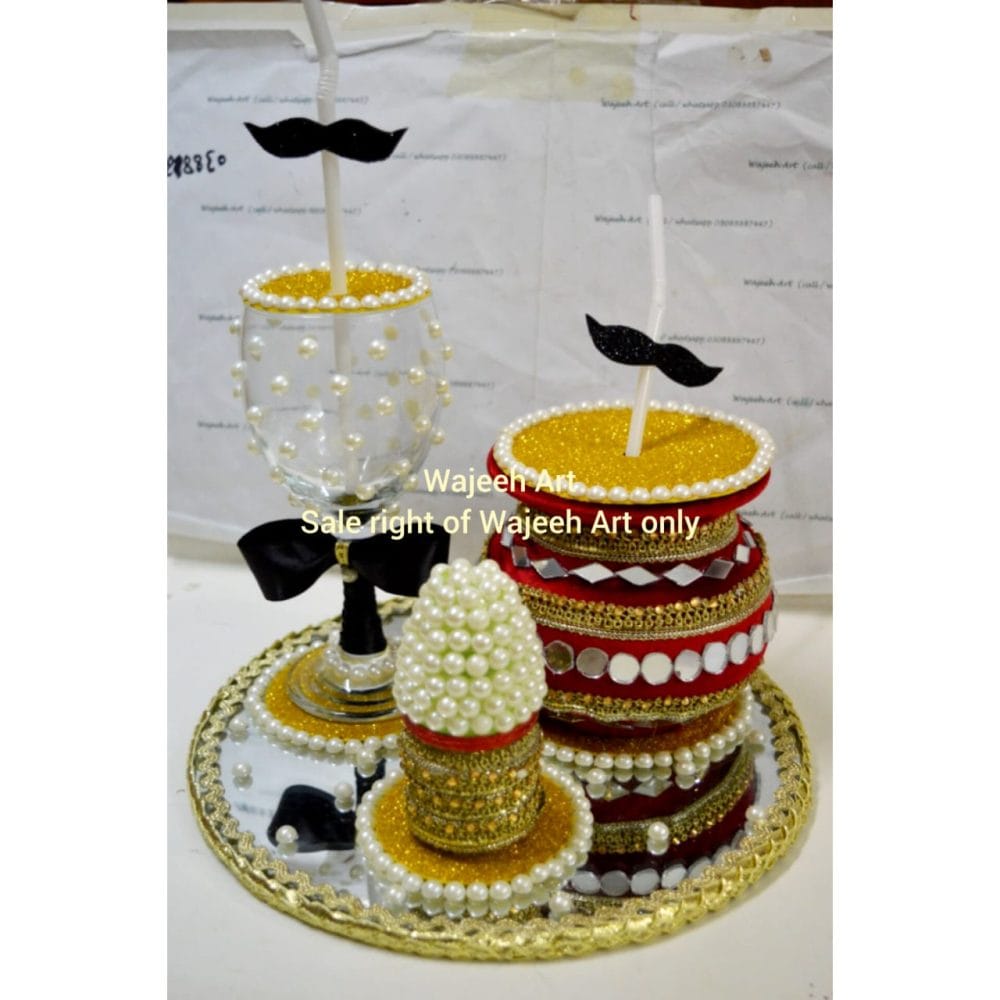 Handmade All In One Wedding GlassTray - Image 2