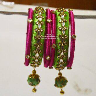 Kbangle221 Customized Kundan Bangles