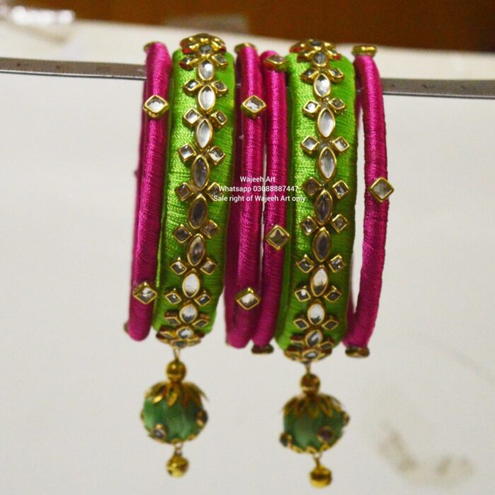 Kbangle221 Customized Kundan Bangles