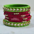 kBangle237 2 color handmade kundan bangles