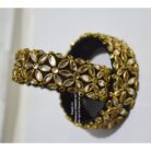 kBangle269 Pair of Black Kundan Bangles