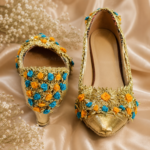 Shoe77 Traditional Bridal Gota Heel Shoes
