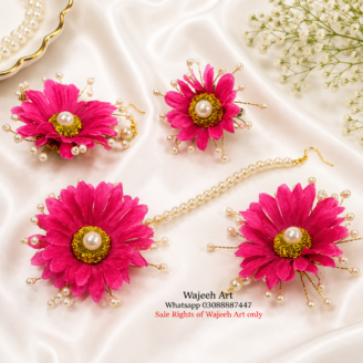 FJewel29 Appealing Pink Artificial Floral Jewellery