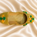 Shoe10 Golden Flower Handmade Khussa