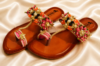Shoe30 Handmade Gota Kolhapuri Chappal