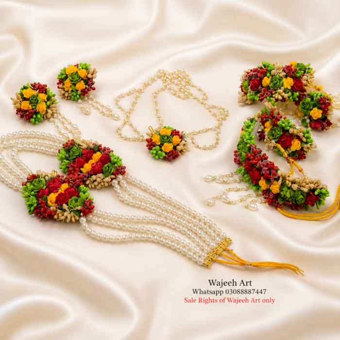 doughjewellery20 FJewel15 Mala & Choker Artificial Dough Jewellery Set