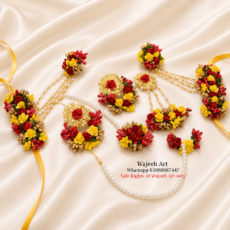 FJewel33 Handmade Gota Dough Jewellery Set For Brides