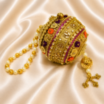 Clutch01 Bridal Kundan Pearl Potli Bag