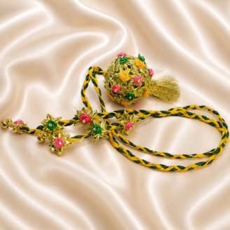Multicolor Gota Wedding Gaana For Mehndi & Mayon Rasam