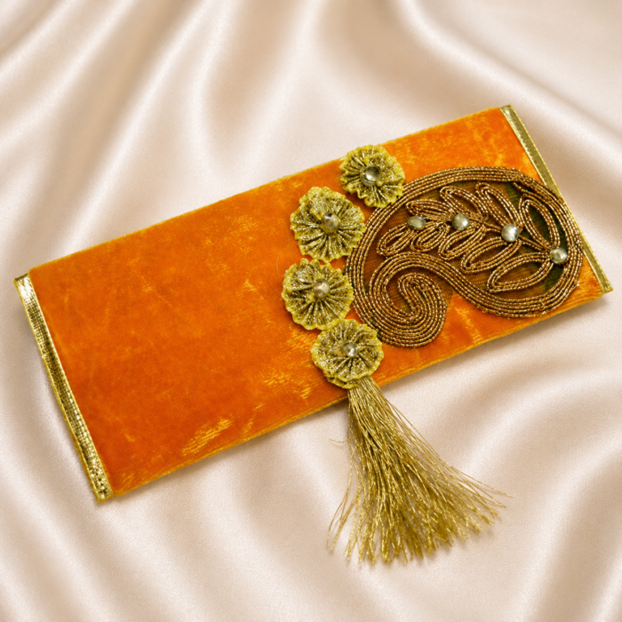 Env05 Customized Velvet Wedding Envelope