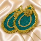 Green Gotta Pan Patta (1 piece) For Uptan Mayoon And Mehndi