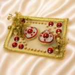 EngTray-07 Red Pearl Ring Tray