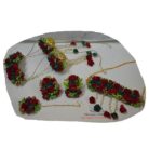 Red Rose Artificial Flower Jewellery Set