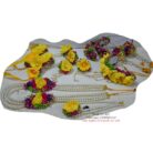 FJewel14 Special Artificial Flower Jewellery Set With Pearl Malaa