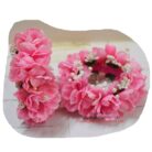 FJewel22 Pair of Pink Artificial Flower Gajray For Mehndi & Mayon