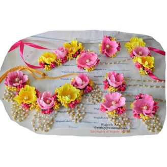 FJewel27 Handmade Floral Jewellery Set For Mehndi & Mayon