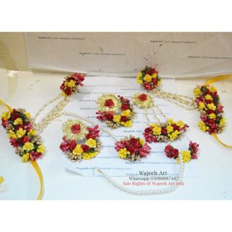 FJewel33 Gota Floral Handmade Jewellery Set For Bridals