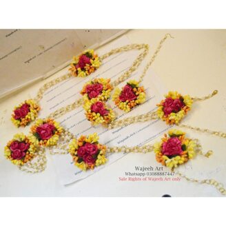 FJewel36 Complete Artificial Floral Jewellery Set For Weddings