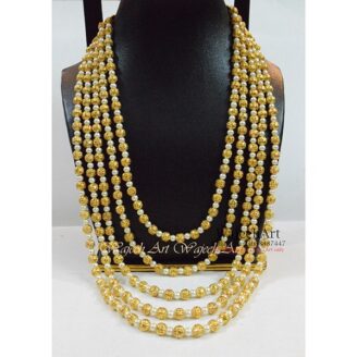 GJewel220 Golden Pearl Mala Set