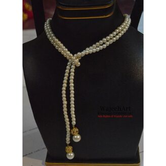 GJewel224 Stylish White Pearl Necklace Set