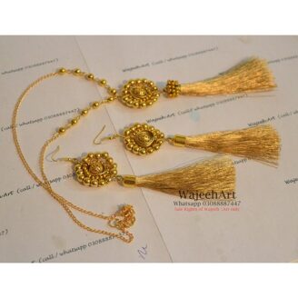 GJewel230 Handmade Golden Gota Jewellery Set For Wedding