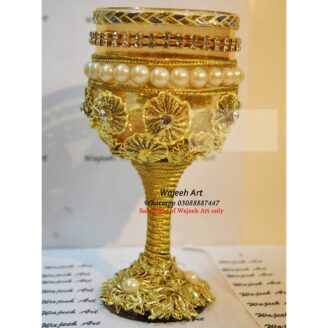Handmade Customized Gotta Wedding Glass