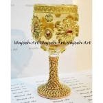 Handmade Gold Gotta Single Wedding Glass
