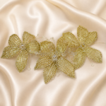 HairAcc03 Handmade Golden Hair Clip