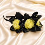 HairAcc09 Handmade Black Hairband for Baby Girls
