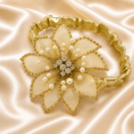 HairAcc13 Golden Pearl Hairband