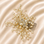 HairAcc45 White Pearl Headpiece