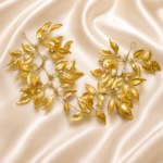 HairAcc56 Golden Leafy Hair Vine