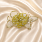 HairAcc61 Handmade Rose Hair Clip