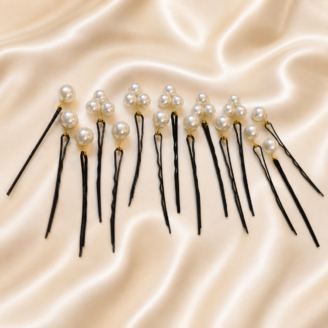 HairAcc67 Pearls Hairpin