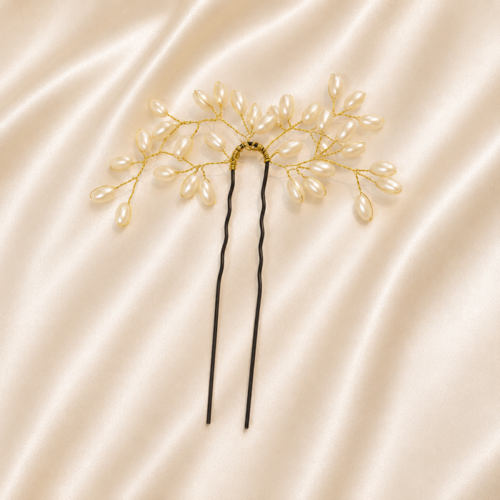 HairAcc70 350 HairAcc70 Pearl Hair Bun Pin