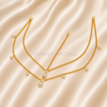 HairAcc74 Chain & Pearls Head Piece