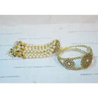 KBangle03 Kundan Bangle Kara with Tassel