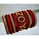 KBangle05 Special Red Name Bridal Bangles