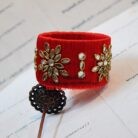 KBangle17 Special Red Kundan Bangle Kara