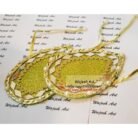 Golden Gotta Mirror Pan Patta (1 piece) For Mayoon, And Mehndi