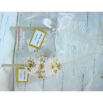 Luxury White Personalized Couple Nikkah Pen With Feather