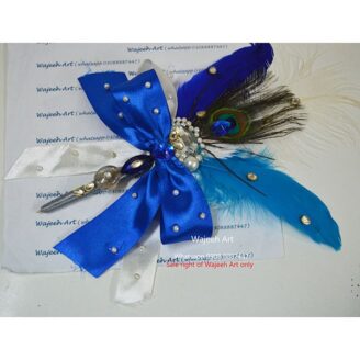 Luxury Blue Handmade Customized Wedding Nikkah Pen
