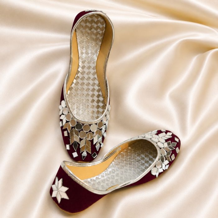 SHOE45 Shoe45 Handmade Mirror Khussa