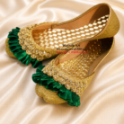 Shoe52 Golden Khussa
