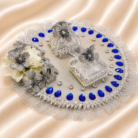 EngTray-06 Silver Glittery Engagement Ring Tray